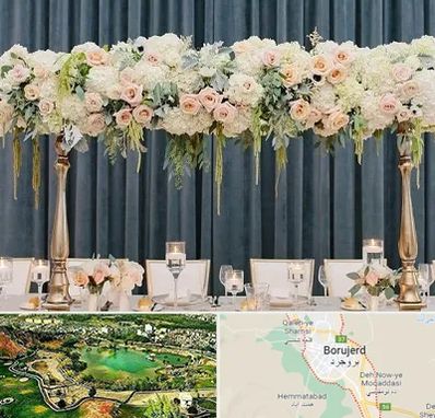 گل آرایی تالار در بروجرد