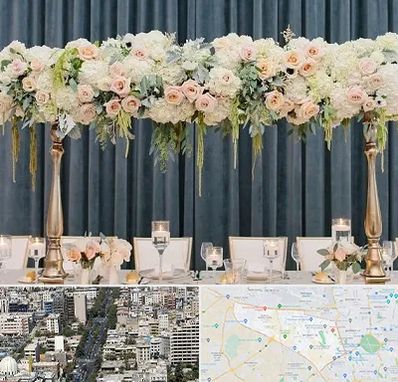 گل آرایی تالار در منطقه 18 تهران