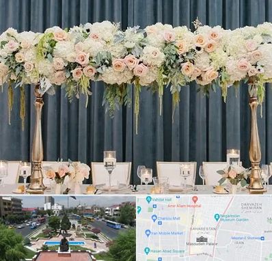 گل آرایی تالار در بهارستان