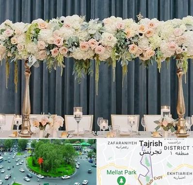 گل آرایی تالار در تجریش