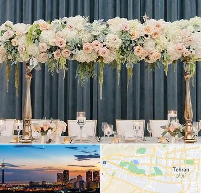 گل آرایی تالار در غرب تهران