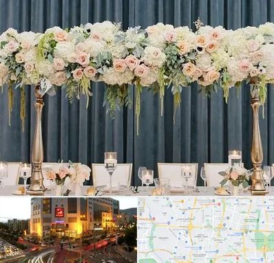 گل آرایی تالار در جنت آباد تهران