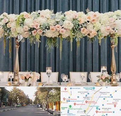 گل آرایی تالار در شریعتی