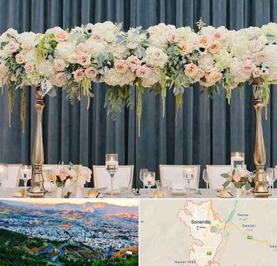 گل آرایی تالار در سنندج