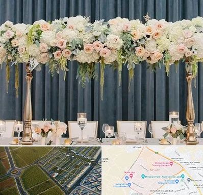 گل آرایی تالار در الهیه مشهد