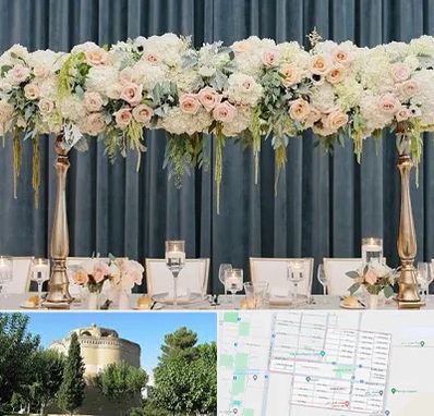 گل آرایی تالار در مرداویج اصفهان