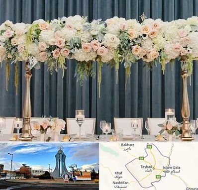 گل آرایی تالار در تایباد