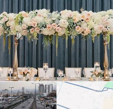 گل آرایی تالار در بلوار ارتش