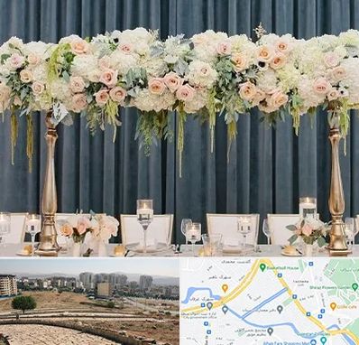 گل آرایی تالار در کوی وحدت شیراز