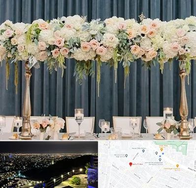 گل آرایی تالار در هفت تیر مشهد