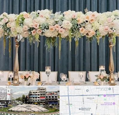 گل آرایی تالار در مرکز تهران