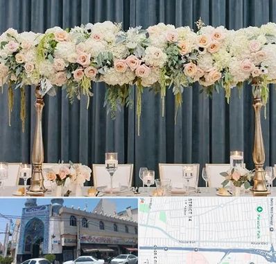 گل آرایی تالار در بلوار ابوذر