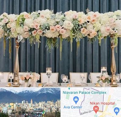 گل آرایی تالار در آجودانیه