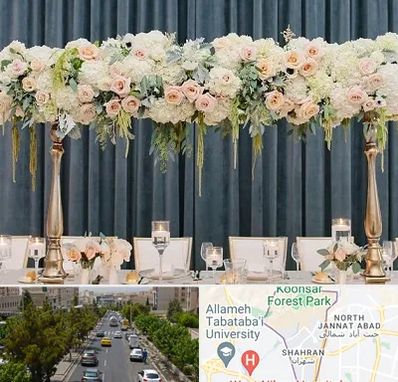 گل آرایی تالار در شهران