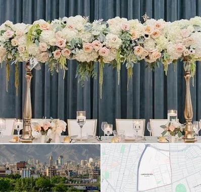 گل آرایی تالار در جمشیدیه