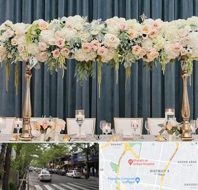 گل آرایی تالار در ظفر