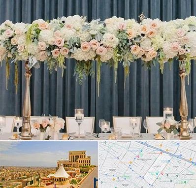 گل آرایی تالار در هاشمیه مشهد