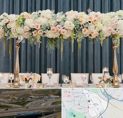 گل آرایی تالار در یاغچیان تبریز