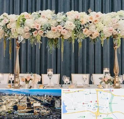 گل آرایی تالار در شهرک راه آهن