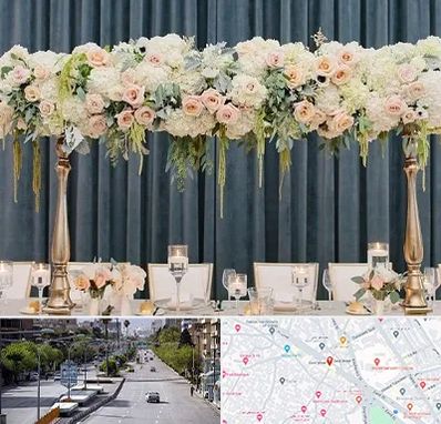 گل آرایی تالار در خیابان زند شیراز