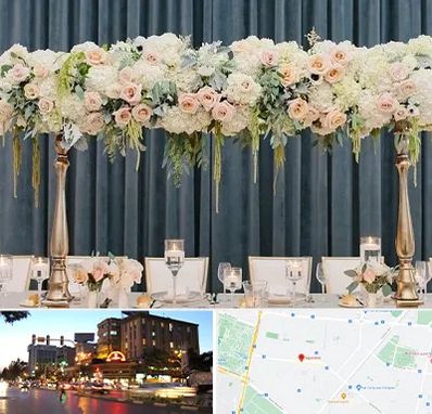 گل آرایی تالار در بلوار سجاد مشهد