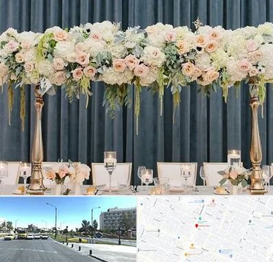 گل آرایی تالار در بلوار کلاهدوز مشهد