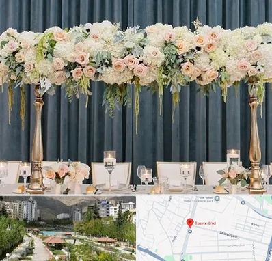 گل آرایی تالار در بلوار تعاون