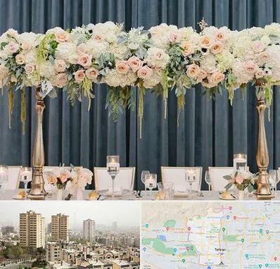 گل آرایی تالار در منطقه 5 تهران