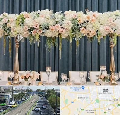 گل آرایی تالار در جنوب تهران