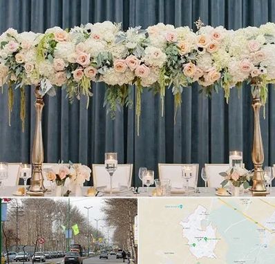 گل آرایی تالار در نظرآباد کرج