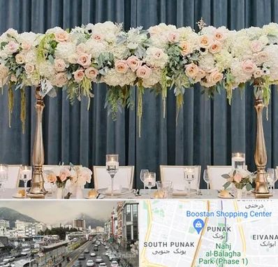 گل آرایی تالار در پونک