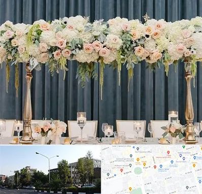 گل آرایی تالار در میدان کاج