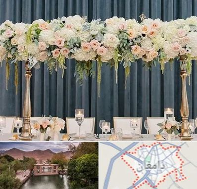 گل آرایی تالار در دامغان