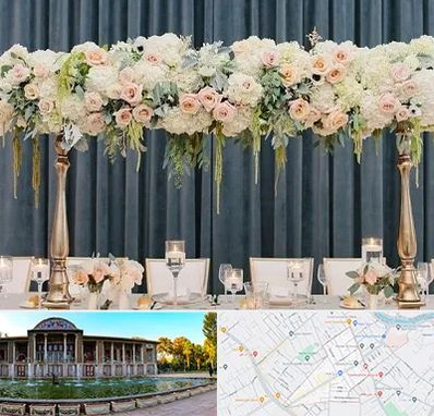 گل آرایی تالار در عفیف آباد شیراز