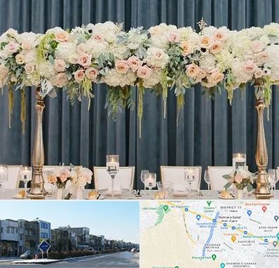 گل آرایی تالار در شریعتی مشهد