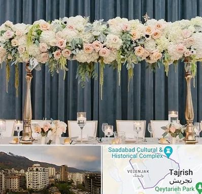 گل آرایی تالار در زعفرانیه