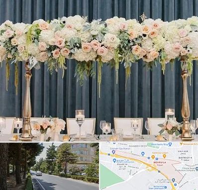 گل آرایی تالار در مهرویلا کرج