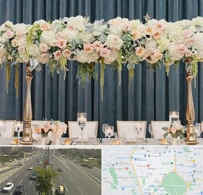 گل آرایی تالار در منطقه 17 تهران