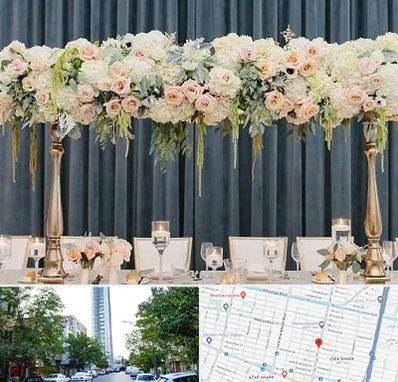 گل آرایی تالار در امامت مشهد