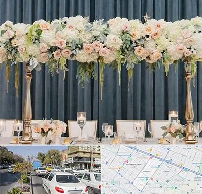 گل آرایی تالار در مفتح مشهد