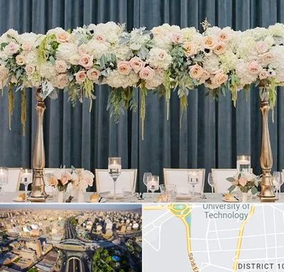 گل آرایی تالار در استاد معین