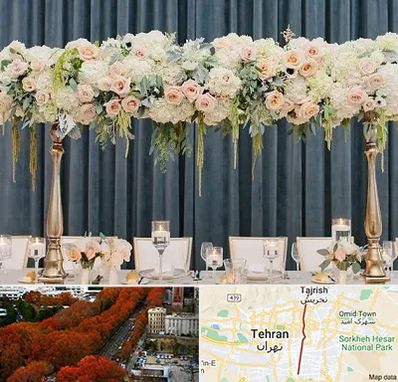 گل آرایی تالار در ولیعصر