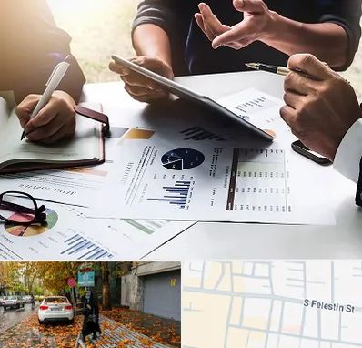 شرکت بازرگانی در خیابان فلسطین