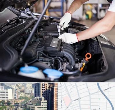 تعمیرگاه ماشین های خارجی در خیابان بهشتی