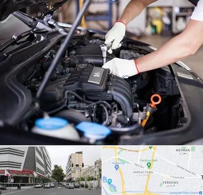 تعمیرگاه ماشین های خارجی در بلوار فردوس