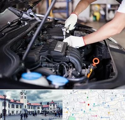 تعمیرگاه ماشین های خارجی در میدان شهرداری رشت