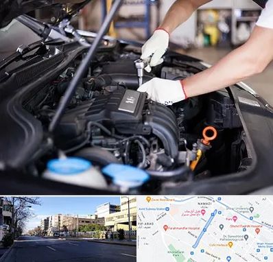 تعمیرگاه ماشین های خارجی در خیابان ملاصدرا شیراز