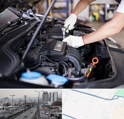 تعمیرگاه ماشین های خارجی در بلوار ارتش