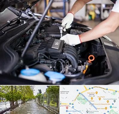 تعمیرگاه ماشین های خارجی در خیابان ارم شیراز