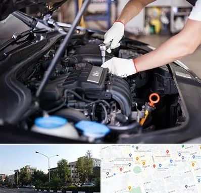 تعمیرگاه ماشین های خارجی در میدان کاج